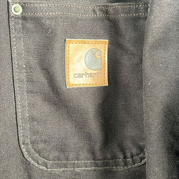 š„š„VintageāCarhartt Detroit Jacket Blanket Lined Button Corduroy Dark Brown 4XL - Picture 4 of 11